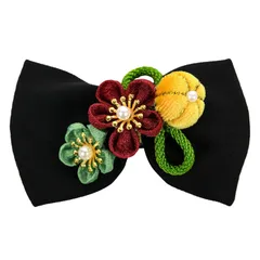 【数量限定】[OTAKUMARKET] 髪飾り リボン 袴 七五三 三歳 卒業式 着物 和装 浴衣 振袖 成人式 髪 飾り りぼん 和風つまみ細工 キッズ 子供 こども 女の子 雛祭り ひな祭り お宮参り お正月 祭り 和装小物 結婚式 子供用髪飾り 和風アク