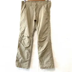 (^w^)b adidas アディダス ナイロン100% アクティブ ロングパンツ ボトムス アウトドア スポーティー ストリート シンプル 無地 カジュアル キャンプ ベージュ メンズ 男性 サイズM
