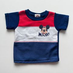 <70-80>kids vintage T-shirt MICKEY Disney/　kids used 　USA 【E1-68】　ミッキー　子供服　アメリカ　ビンテージ
