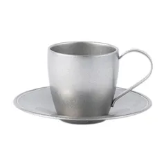 VINTAGE INOX(ヴィンテージイノックス) DWカップ&amp;ソーサー 160ml 日本製 VINTAGEINOX カフェ レストラン ティーコー