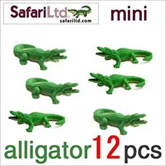 サファリ社ミニフィギュア 341122 アリゲーター 12個セット i8my1cf サファリ アリゲーター ワニ ミニ フィギュア 12個セット 341122