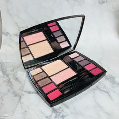 ［美品］CHANEL シャネル TRAVEL MAKEUP PALETTE HARMONIE DE CAMELIAS トラベル メイクアップ パレット ハーモニー ドゥ カメリア アイシャドウ リップ ファンデーション チーク 01-0047