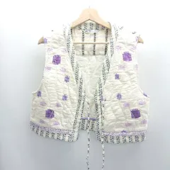 ◇ ⊇ ZARA ザラ 総柄 ベスト チョッキ サイズEUR XS ベージュ系 レディース E  【1503060022597】