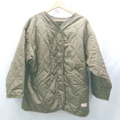 ■ ⊇ JaVa ジャバ 長袖 キルティングジャケット サイズS カーキ レディース E  【1502180048661】