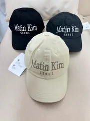 【新品未使用】Martin Kim ロゴキャップ Martin Kim スクエアロゴキャップ ブラック - メルカリ