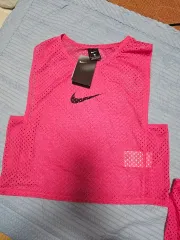 NIKE(ナイキ) メッシュ ドライフィット ピンク チームベスト S 胸囲 95cm L 105cm オープンプライス