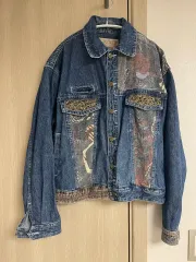 美品 FICCE フィッチェ デニム ジャケット ブルゾン ボレロ丈 M