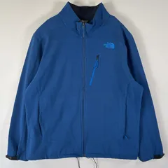 古着 ザ・ノースフェイス THE NORTH FACE シェルジャケット フルジップ フリース アウトドア 大きいサイズ XXL  ブルー メンズ