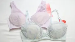 【２枚セット ワコール Wing　ノンワイヤーブラ　マッチミーブラ　ブラジャー Wacoal　M　型番：KB2070KB2080 カラー：TU/PU】