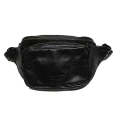 サンローラン　ロゴレザー　ボディーバッグ　LND586206・0619　ウエストポーチ　バッグ　ショルダーバッグ　メンズ