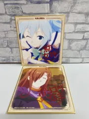 【L4-08】◎ ウィズ、アクア ミニ色紙 色コレ 「一番くじ この素晴らしい世界に祝福を! さぁ、私と一緒に爆裂道を歩もうじゃないですか!」 C賞 2点セット