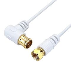 【送料無料】ホワイト(L字差込式/ネジ式)_7m ホーリック 極細アンテナケーブル S-2.5C-FB同軸 7m 【4K8K放送(3224MHz)/BS/CS/