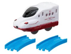 カプセルプラレール　人気の新幹線編　西九州新幹線かもめ　後尾車 ＋曲線レール×2