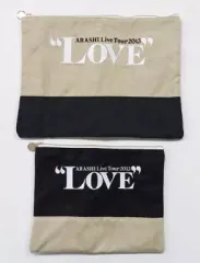 【中古】バッグ(男性) 嵐 ペアポーチ(大/小) 「ARASHI Live Tour 2013 “LOVE”」