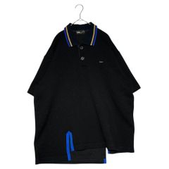 kolor(カラー) 20SS big pique polo shirt ビッグ 鹿の子 ポロシャツ 20SC-T03202 2(M) ブラック -  メルカリ