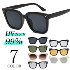 サングラス レディース メンズ 黒縁 ウェリントン スクエア カラーレンズ バイカーシェード UVカット 紫外線カット 男女兼用 ユニセックス 新品未使用品