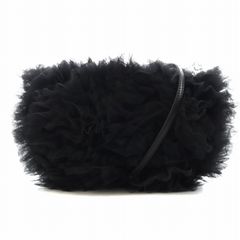 파퍼 furfur 24SS 튤 프릴 가방 숄더백 블랙 블랙 RWGB241513 / AN35 ■OF