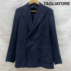 <美品>TAGLIATORE ベージュ ウール ダブル ジャケット　サイズ44 シングル2ボタン カシミヤ モンテカルロ ジャケット