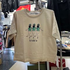 レディース‼️STEER steer ステア⚫︎ojisan FUN ファン　半袖　Tシャツ　F フリー　ベージュ　ホワイト　カーキ