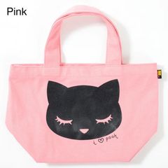 【バッグ 】おすましプーちゃん Poon フェイスプリントミニトート ランチバッグ キャット ネコ ねこ 猫グッズ ねこ雑貨 千葉 cat goods