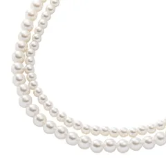 【ゴールド×ワンサイズ】[Cream dot. クリームドット公式] ネックレス レディース  2点セット ロング パール 上品 大人 取り外し 3way 二連 重ねづけ レイヤード 卒業式 入学式 卒園式 入園式 卒入式 結婚式 パーティー 二次会