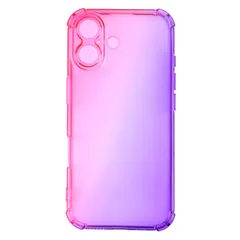 iPhone17 ケース グラデーション 耐衝撃 ソフト ケース 【Color】ピンク・パープル