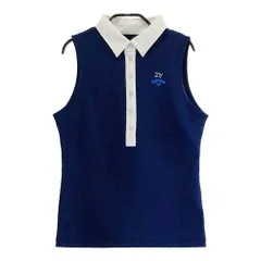 サイズ：M CALLAWAY キャロウェイ 241-6157810 ノースリーブポロシャツ  ネイビー系 [240001271023] ゴルフウェア レディース ストスト