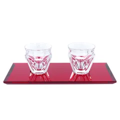 【Baccarat】 バカラ カフェ タリランド 2805283 ショットグラス コーヒー エスプレッソ グラスセット 2客 クリスタル ガラス 【中古】 USED-SS 【9304】