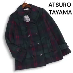 新品 未使用★ LIMITED EDITION by ATSURO TAYAMA リミテッドエディション タータン チェック Pコート Sz.40 レディース