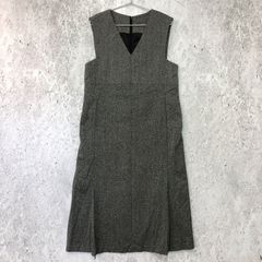  K.T KIYOKO TAKASE キヨコ タカセ ヘリン ボーン ツイード ジャンパー スカート チャコール グレー 〇◇☆