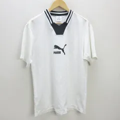 G■プーマ/PUMA ゲームシャツ/スポーツウェア【L～O】白/men's/101【中古】■