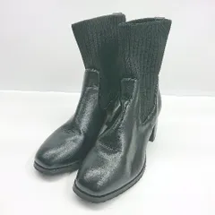 ■ ⊇ Oriental Traffic オリエンタルトラフィック ショートブーツ ソックスブーツ サイズL ブラック レディース E  【1504240008660】