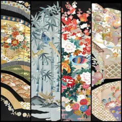 【4999円均一】リユース 超豪華 黒留袖 4枚 まとめ売り 作家物 落款 翠山 鶴 金駒刺繍 金彩 竹 雉 尾長鳥 鴛鴦 菊 扇 地紙 毘沙門亀甲 花菱 青海波 日本刺繍 加賀友禅  リメイクに リサイクル着物 ドレス ワンピース ファブリック