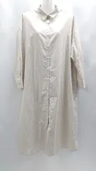 ◇ Θ URBAN RESEARCH ITEMS アーバンリサーチアイテムズ 長袖 ロング シャツワンピース サイズF ベージュ系 レディース E  【1502060042932】