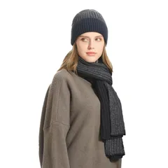 【数量限定】大きいサイズ 】ビーニー 春秋冬 ネックウォーマー【タッチパネル対応・裏起毛・柔らかい・防寒保温 ニットキャップ 小顔 防寒グローブ メンズ 3点セット バイク/自転車/スキー/アウトドア/登山 手袋 大判マフラー 男女兼用 ニット帽子 [Pawi