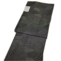 着物 洗える仕立て上がり江戸小紋 （袷 黒 寄せ小紋柄 Sサイズ） 国内染め生地