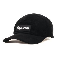 Supreme シュプリーム キャップ 21AW GORE-TEX Corduroy Camp Cap ゴアテックス コーデュロイ ボックスロゴ キャンプキャップ ブラック 黒 帽子 boxlogo【メンズ】