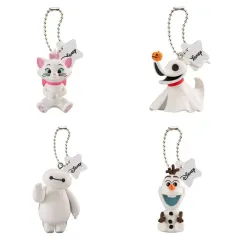 【中古】キーホルダー 全4種セット 「“ディズニーキャラクター” カラーコレクションチャーム ～white～」