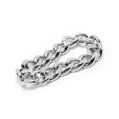 幅5mm ステンレス 喜平チェーンリング 指輪