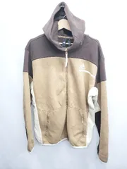 ◇ Θ adidas アディダス ジップアップ 長袖 パーカー サイズ2XL ブラウン メンズ E  【1507010009584】