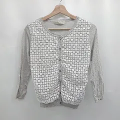 ◇ ⊇ BEAUTY & YOUTH ビューティアンドユース 総柄 長袖 カーディガン サイズF グレー系 レディース E  【1505290008723】