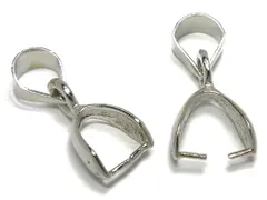 『10個』 Aカン バチカン つきさし カン付き 12mm×2mm シルバー 金具 ハンドメイド アクセサリーパーツ 材料 銀色