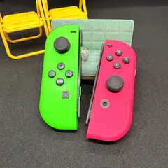 【純正整備済】Switch Joy-Con ネオングリーン ネオンピンク 動作良好 スティック新品交換済