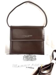 HARDY AMIES ハーディエイミス 2way バッグ ブラック 黒  バンドバッグ ショルダーバッグ