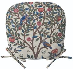 ダイニングシートクッション：ウィリアム・モリス William Morris Kelmscott Tree ケルムスコットツリー (LN1722) 45×43cm
