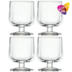GUINGUETTE  焼酎グラス 4Pセット 60ml(2オンス) / ミニワイングラス ルベルポリシェ ギャンゲット ショットグラス エスプレッソ おちょこ 焼酎カップ