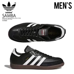 adidas (アディダス) SAMBA LEATHER (サンバ レザー) メンズ ローカット スニーカー サッカー シューズ カジュアル ストリート レトロ クラシック CBLACK/FTWWHT/CBLACK (ブラック/ホワイト) 019000