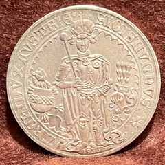1486年　オーストリア　(1953年リストライク)  ジギスムント 馬上騎士　ギルダー銀貨