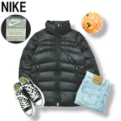 ナイキ NIKE ダウン ジャケット ウィンドブレーカー ジャンパー 裏総柄 キルティング S ブラック スポーツ カジュアル ウェア レディース ♪