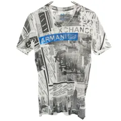 未使用 アルマーニエクスチェンジ 半袖 Tシャツ XS ホワイト ARMANI EXCHANGE メンズ 古着 【240430】 メール便可
